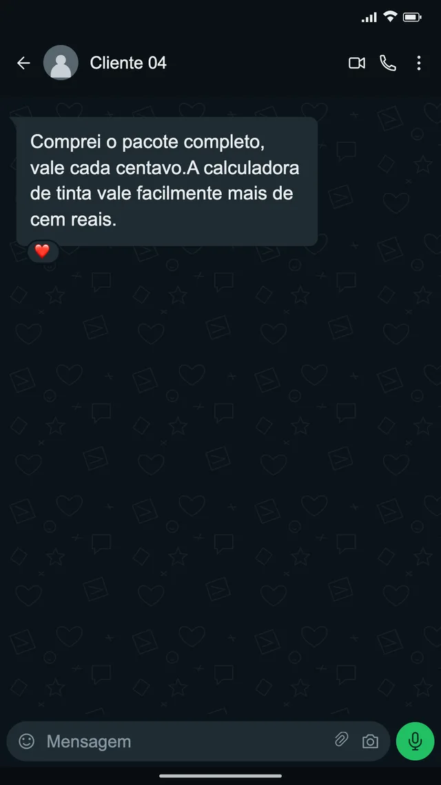 Depoimento enviado · Cliente 04